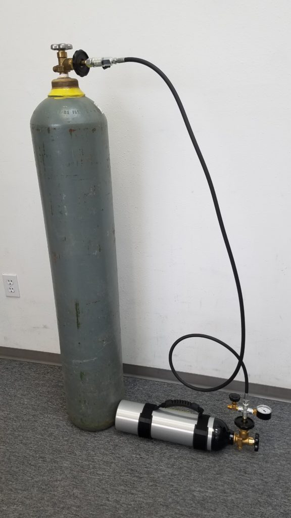 connected portable tank and supply tank