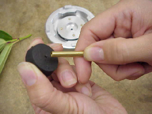 the introduction of the insertion tool into the gasket