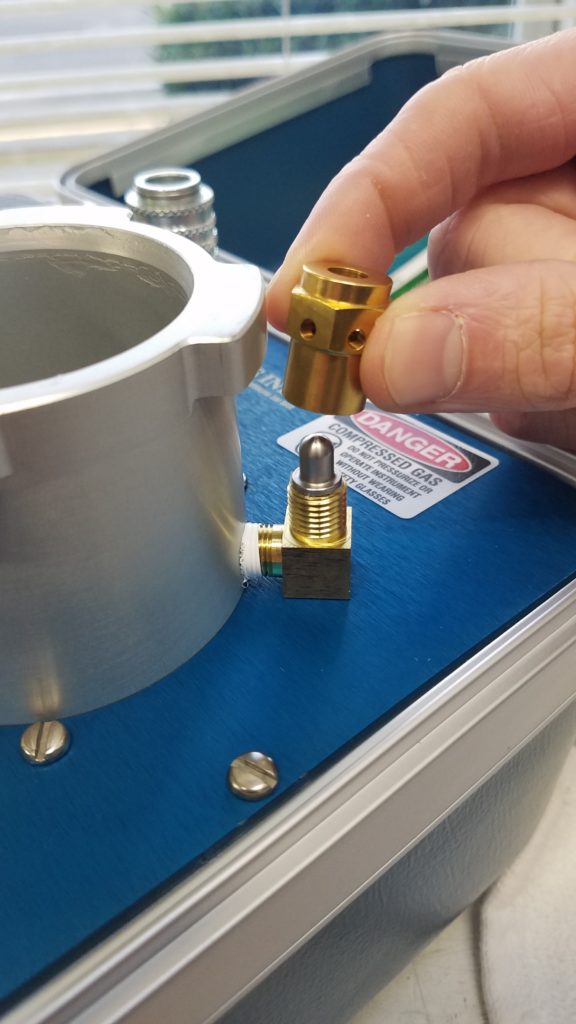 Place Safety Valve Cap over the Piston and thread on finger-tight.