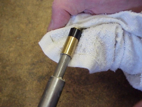 Wipe the Piston assembly clean of all grease and debris